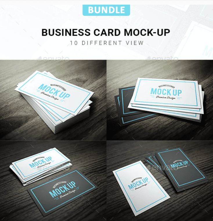 Stylish cards in two versions - either white with turquoise, or black and turquoise.