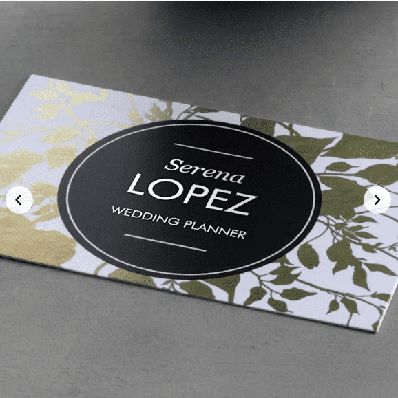 Foil Accent Business Cards, Metallic Business Cards