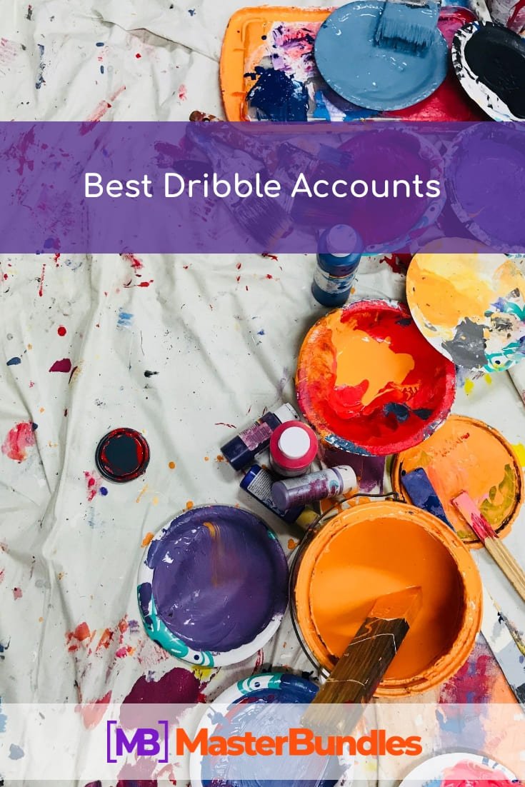 Best Dribbble Accounts. Pinterest Image.