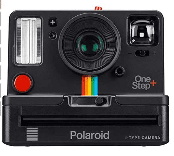 A polaroid camera with colorful buttons makes a great collector's gift.