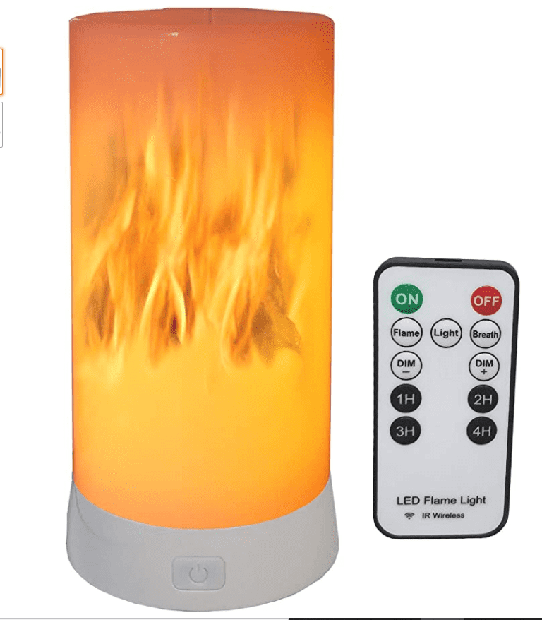 Led candle with flame effect.