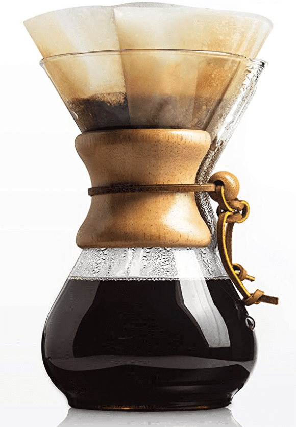 Device for preparing filtered coffee.