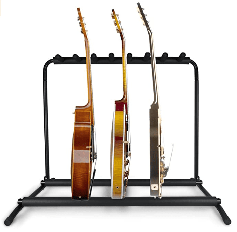 The Multi-Instrument Floor Stand Guitar Holder Rack by Pyle is the perfect item for musicians who want their instruments to be easily accessible at all times or if you are a musical instrument store owner, this stylish and professional looking stand is also perfect for displaying guitars in your store.