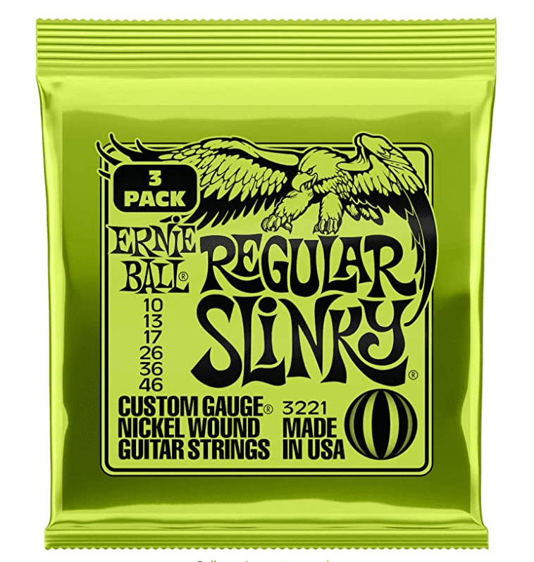 Ernie Ball Regular Slinky Nickel Wound Sets, .010 - .046.