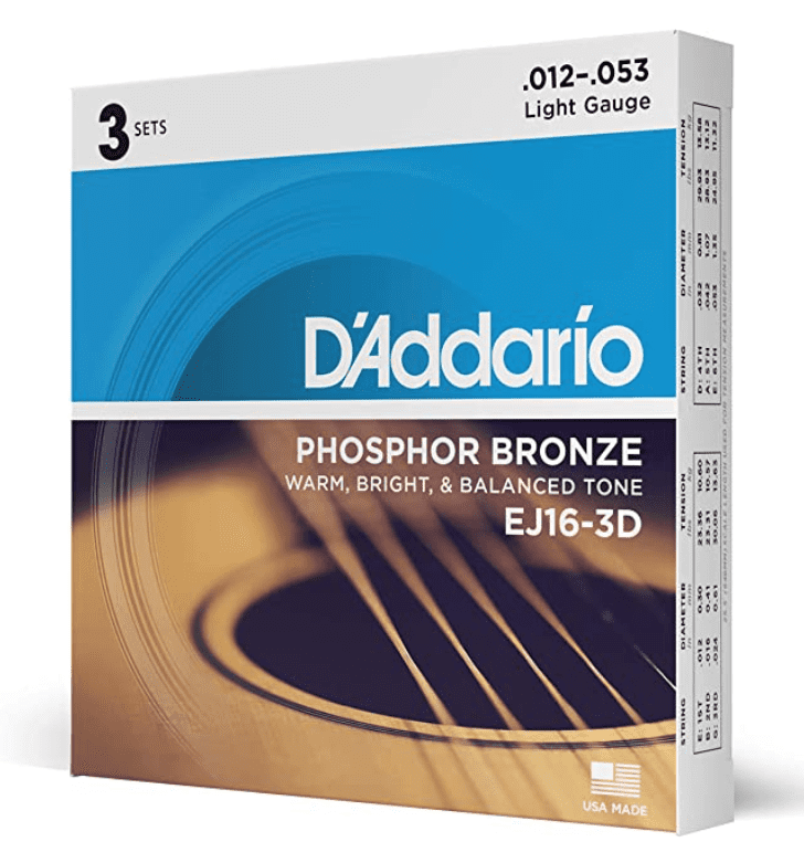 Pursue your passion with D’Addario’s most popular acoustic guitar string set, the Phosphor Bronze Acoustic Guitar Strings.