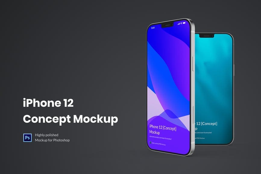 Download iPhone 12 Mockup | 10+ iPhone 12 Mockups: Mini, Pro, Max ...