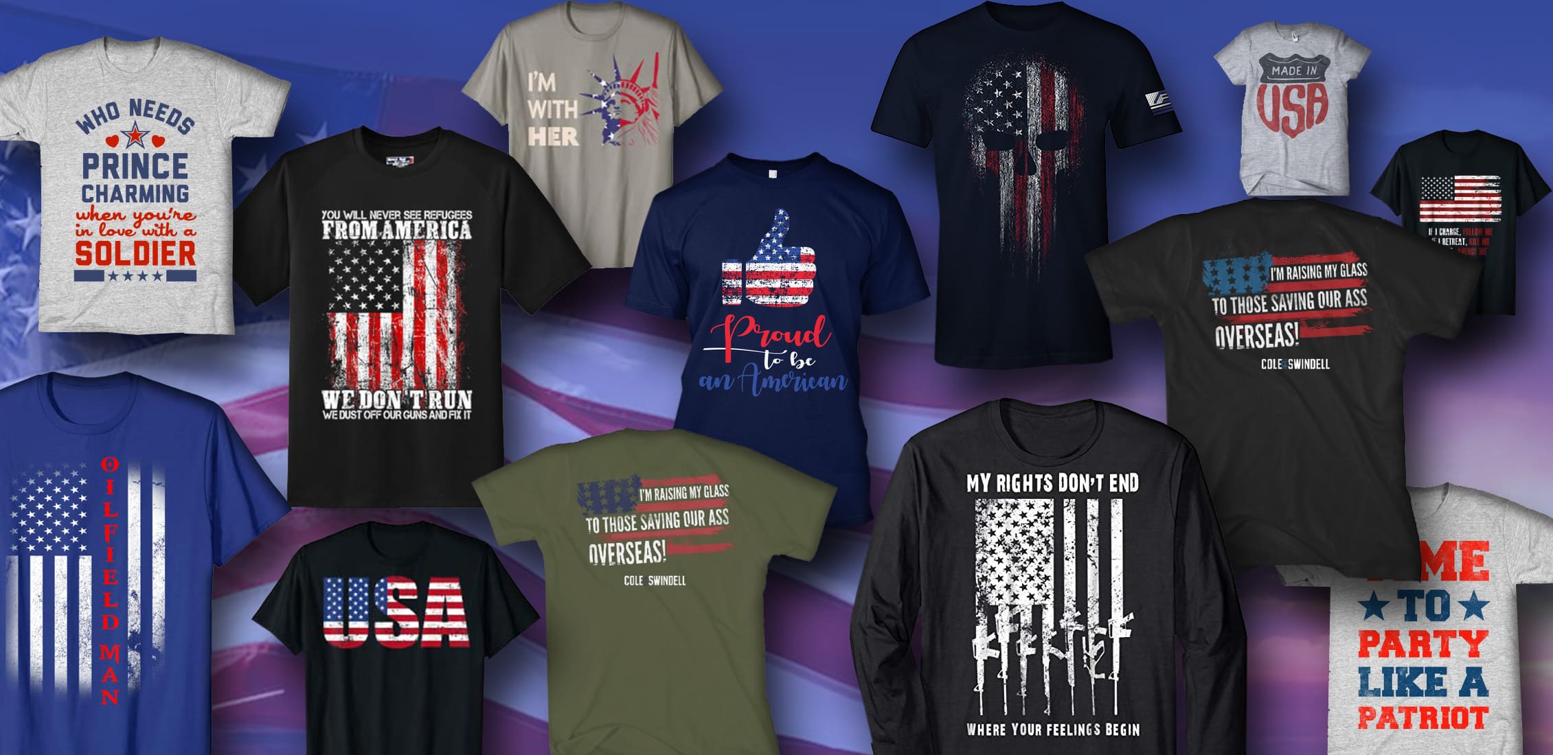 Examples Best Patriotic T-shirts