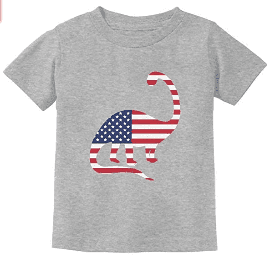 7 ate 9 Apparel Kids 4th of July Flag Dinosaur Dino Grey Tank Top 7 ate 9 Apparel Kids 4th of July Flag Dinosaur Dino Grey Tank Top