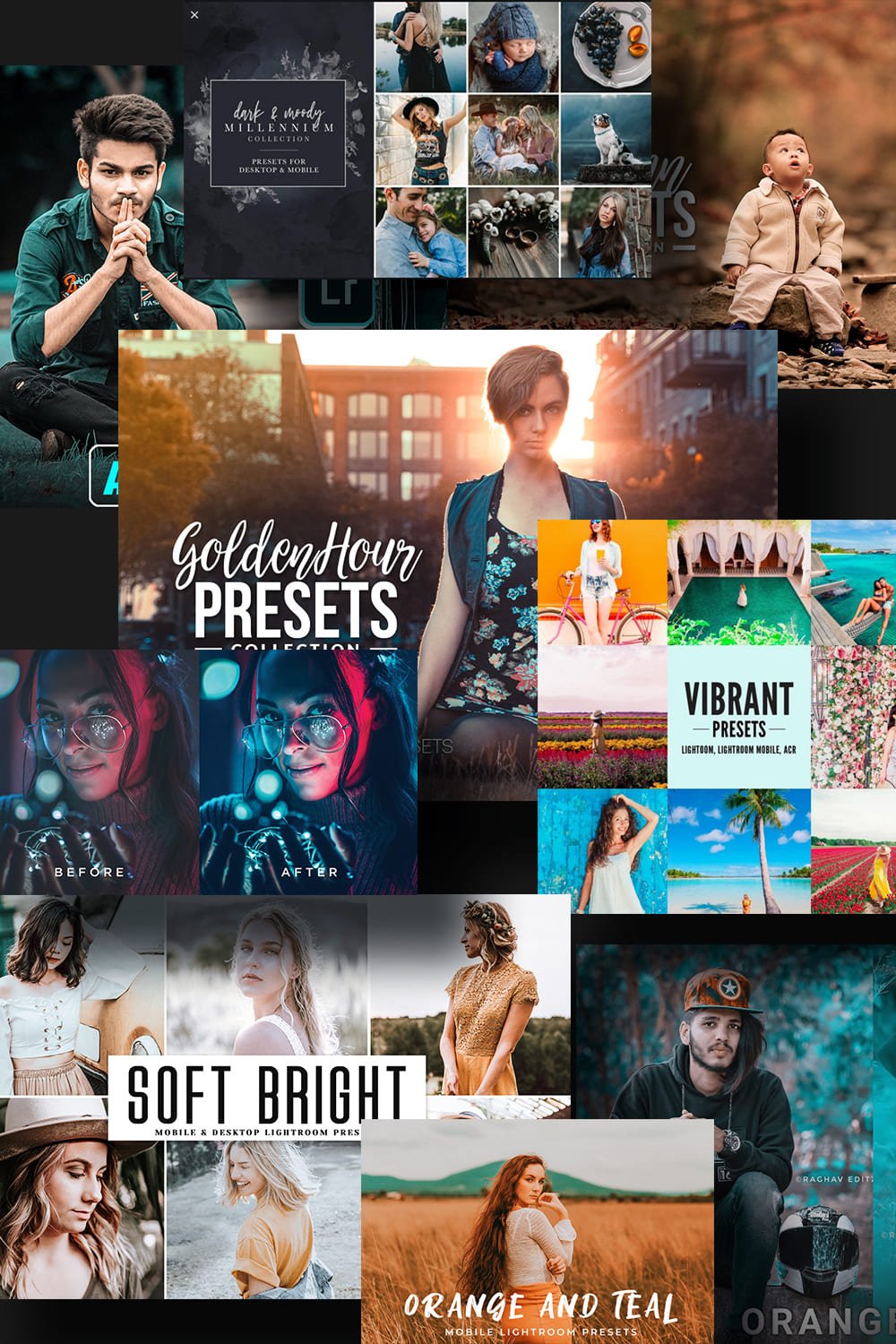 Examples Best Lightroom Presets. Pinterest Image.