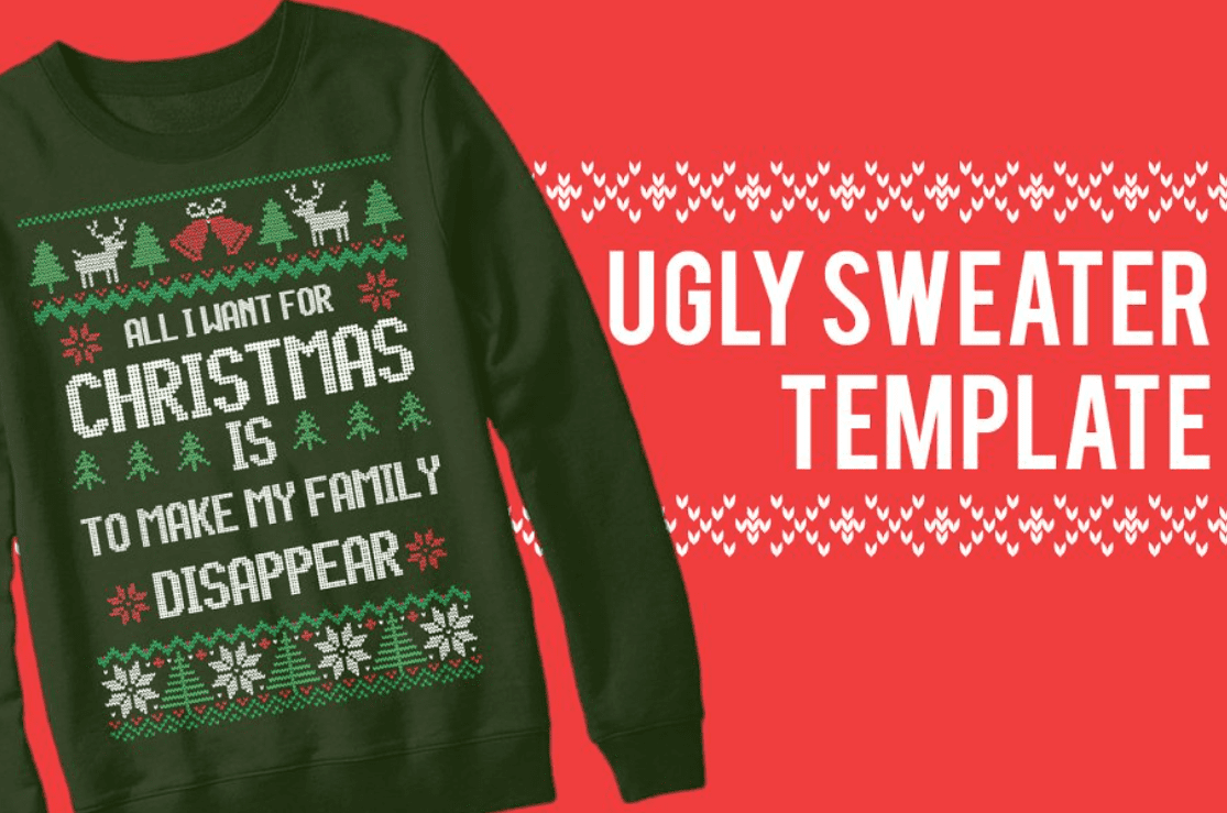 Ugly Sweater Christmas Templates by beetlepixels.