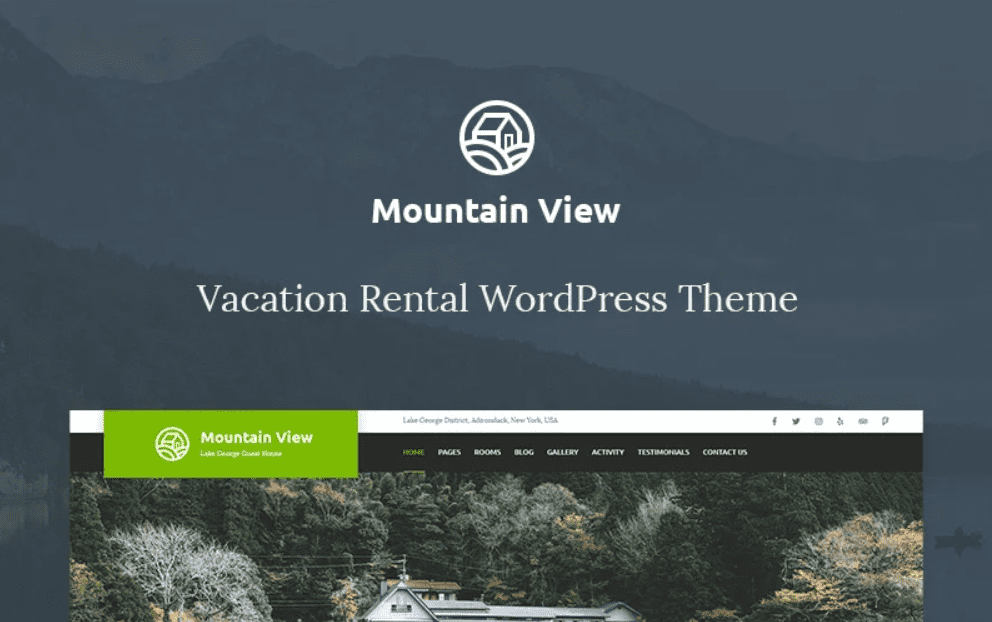 Mountain View - Vacation Rental WordPress Theme