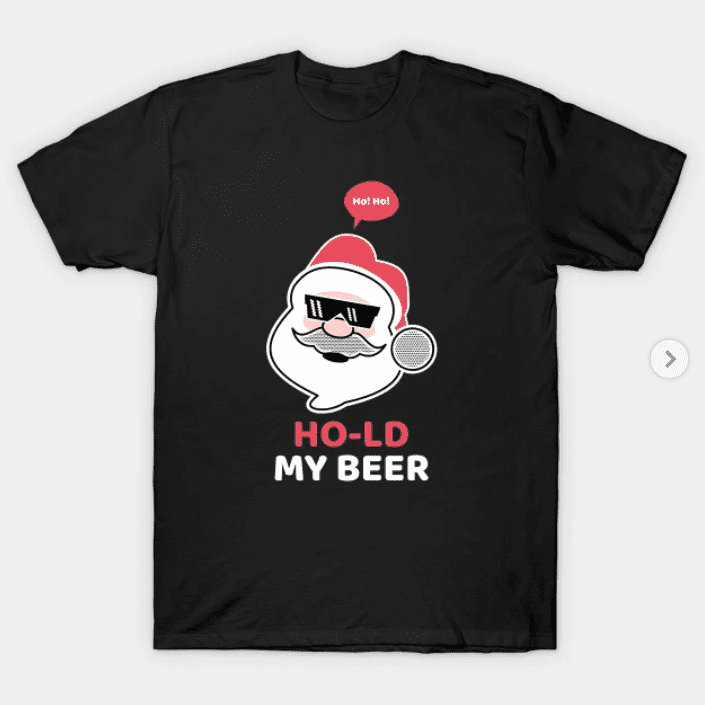 PERSONALISED Christmas T Shirt All I Want Funny Xmas Santa Tshirt Mens Boys Tee