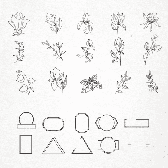 Download Vintage Floral Logo 31 Floral Elements For Logo Svg Master Bundles