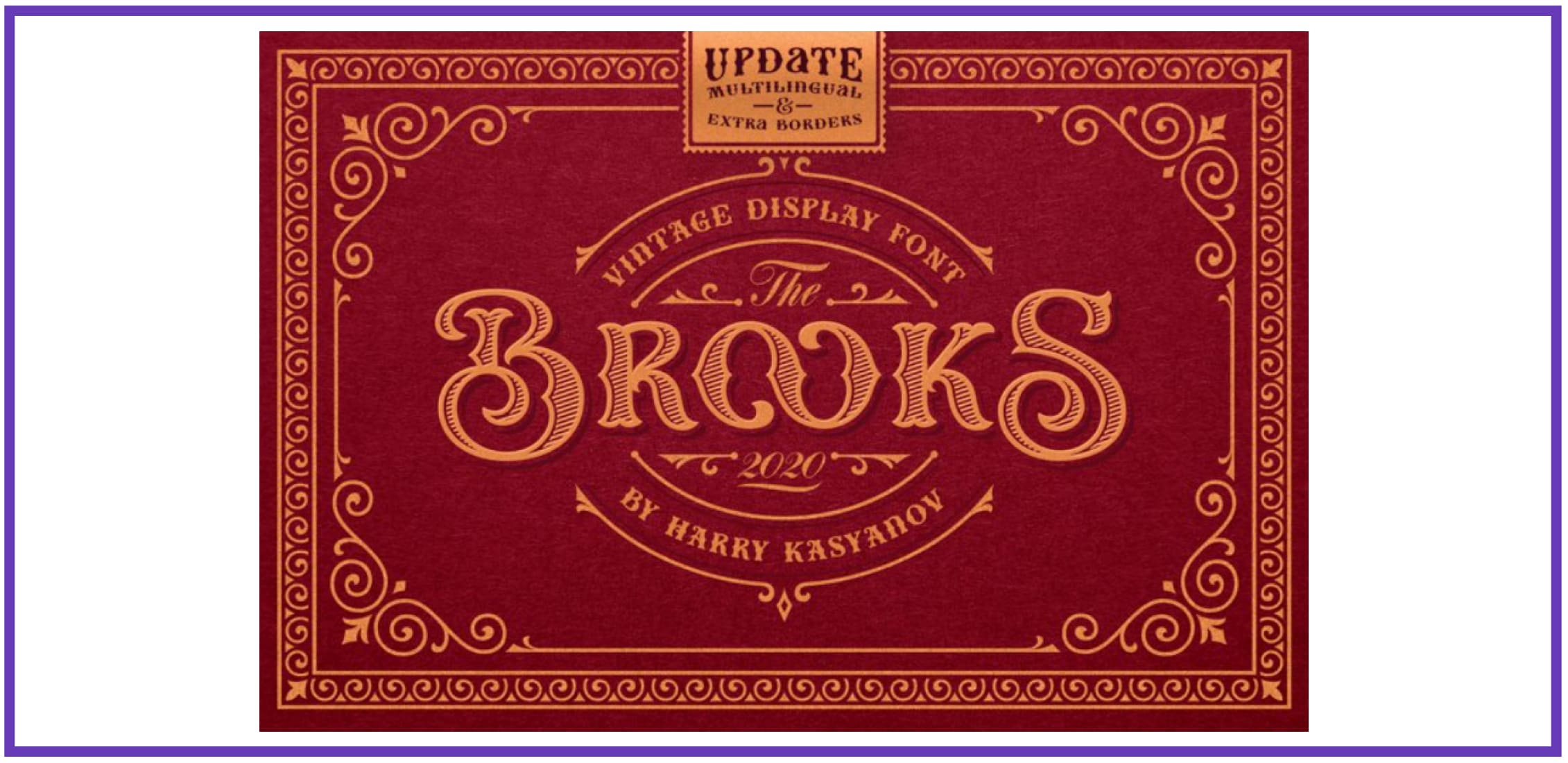 Brooks Vintage Font. Best Industrial Fonts.