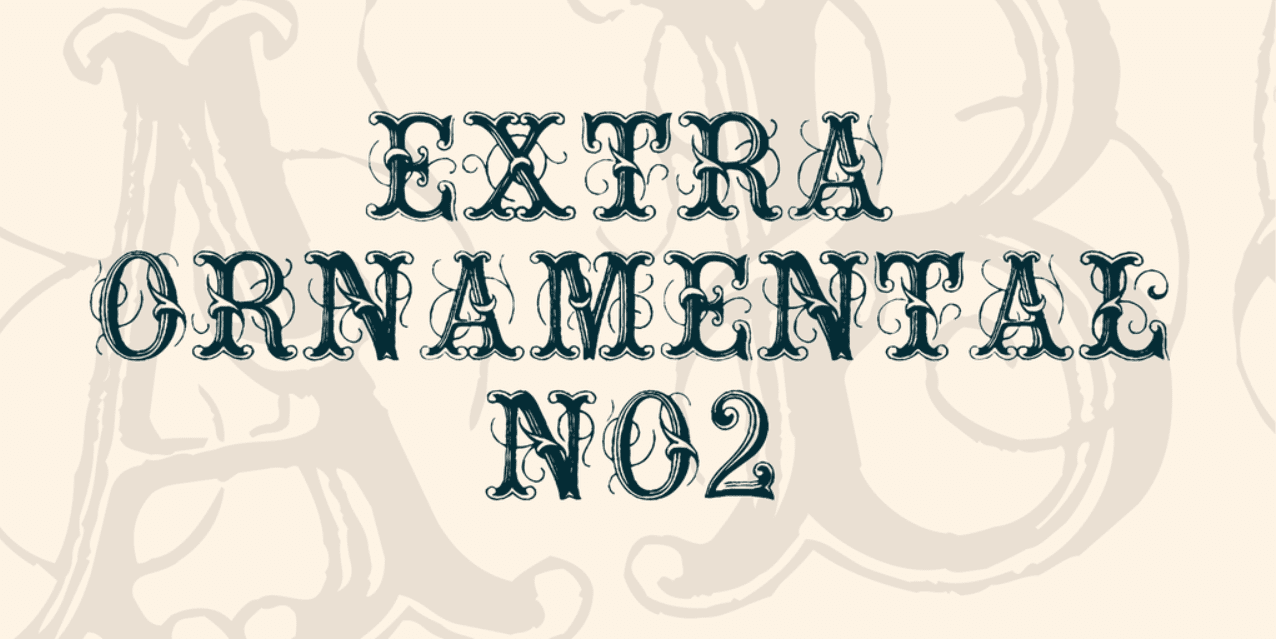 ExtraOrnamentalNo2 Font Made by Lime. Best Industrial Fonts.