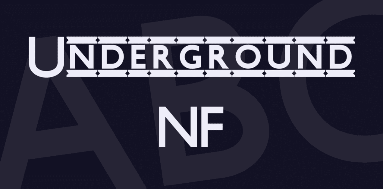 Underground NF Font Made by Nick Curtis. Best Industrial Fonts.