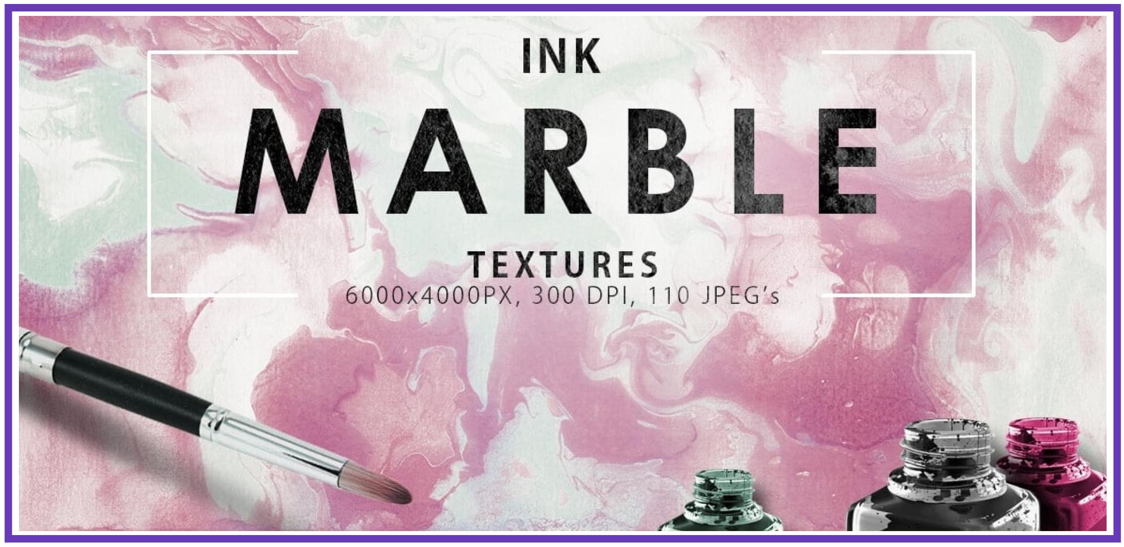 Cute Marble Backgrounds & Textures Bundle: 110 Items.