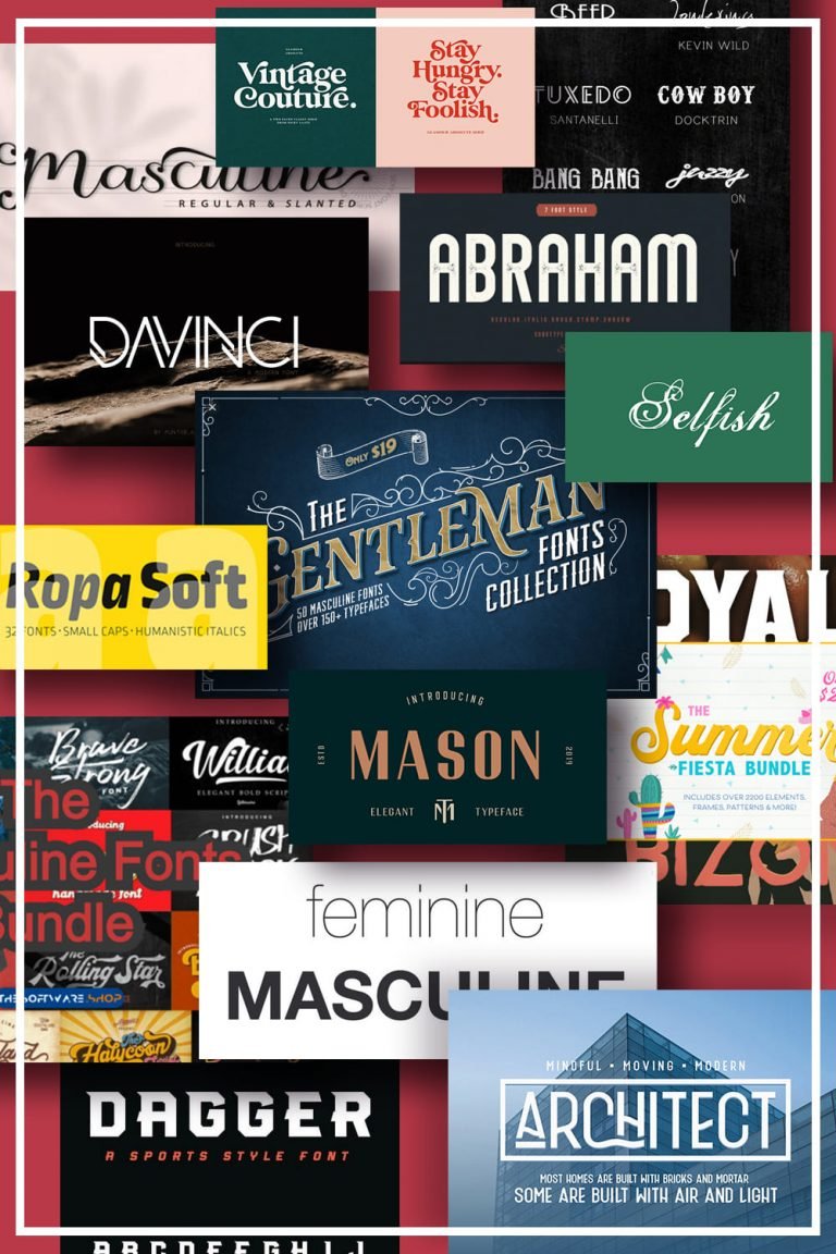 30+ Best Masculine Fonts for Powerful Branding 2021 | MasterBundles