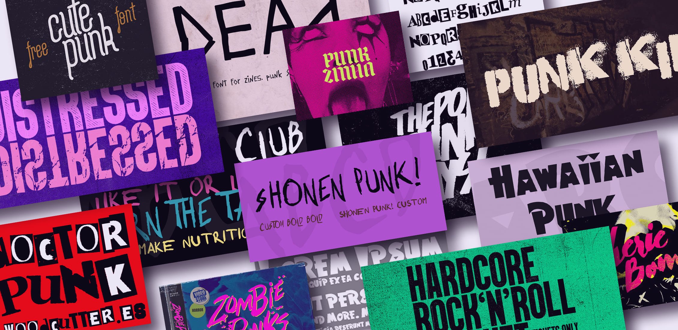 Awesome Punk Fonts.