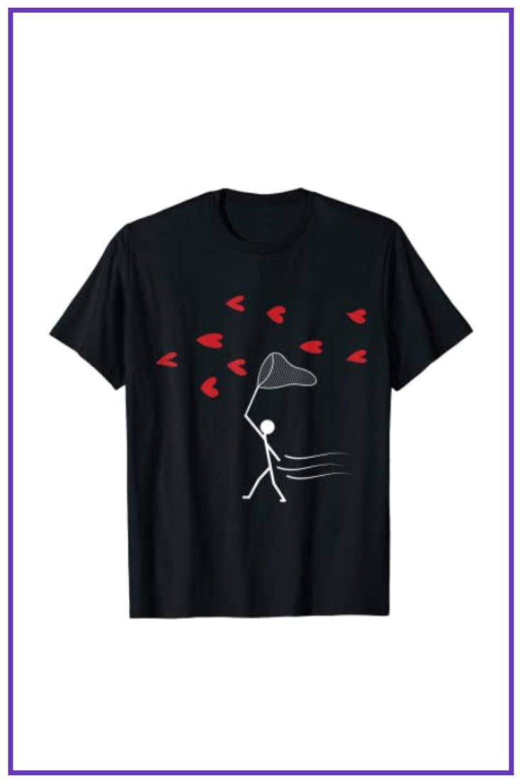 BoldLoft Couple Shirts - You've Captured My Heart Spider Web Super Hero Matching Couple Shirts Black