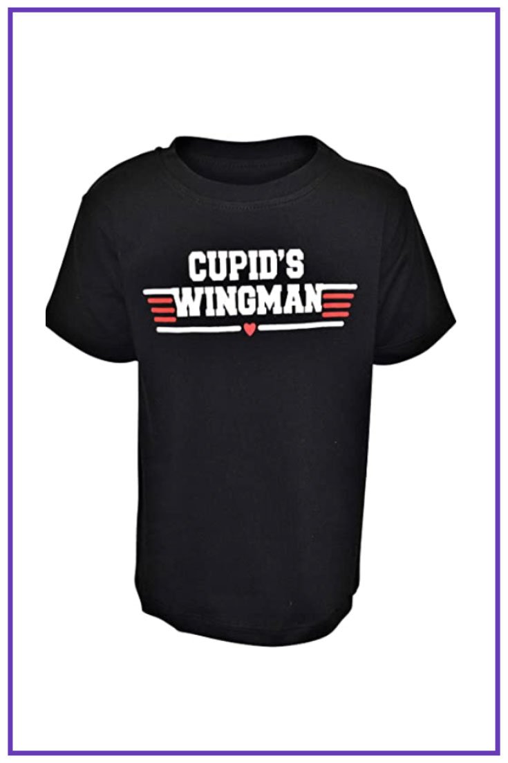 Unique Baby Boys Valentines Day Cupids Wingman Shirt.