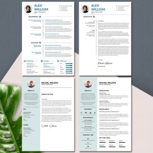 10 Minimalist Resume Template Bundle – MasterBundles