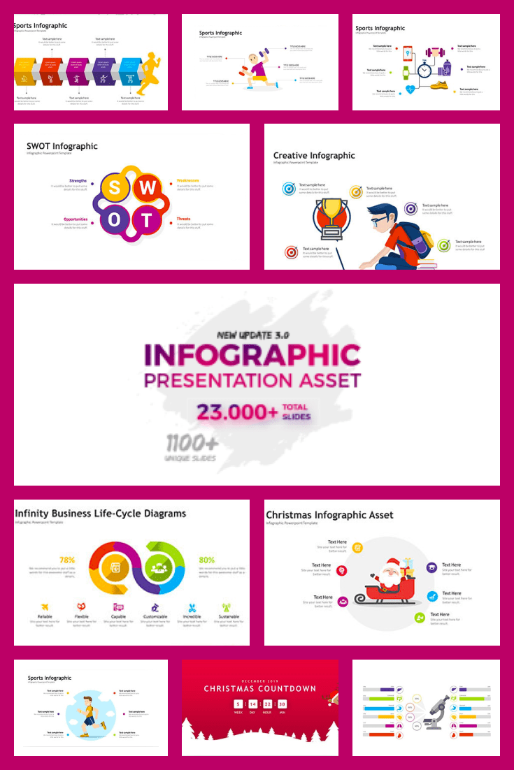Infographic Pack – Presentation Asset Collage image.