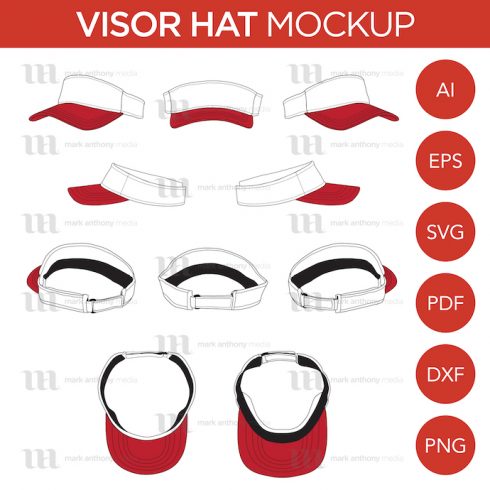 Visor Hat Vector Template – MasterBundles