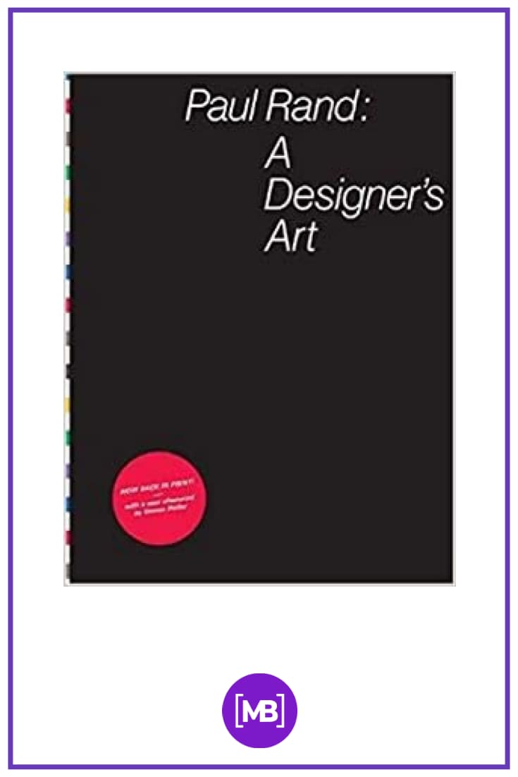 “A Designer’s Art”. Cover Book.