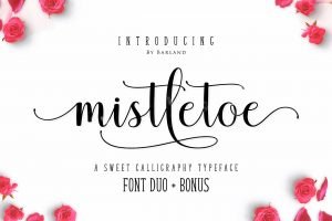 A sweet calligraphy typeface.