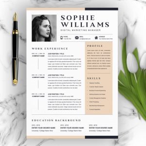 Simple Resume Template - Master Bundles