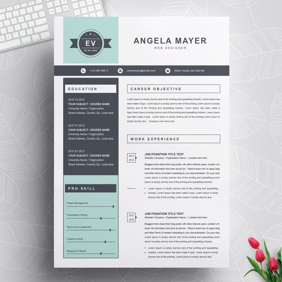 New resume template.