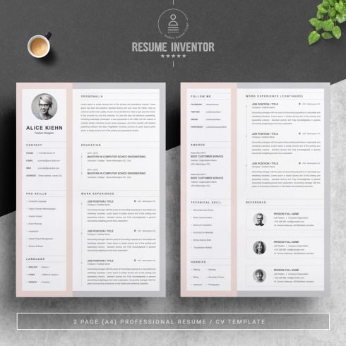 CV Template Curriculum Vitae