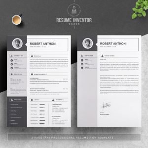 Simple Resume / CV Template - MasterBundles