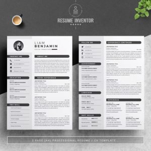 Minimalist Resume Template – MasterBundles