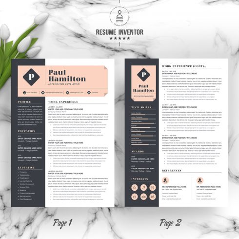 Application Developer Resume Template – MasterBundles