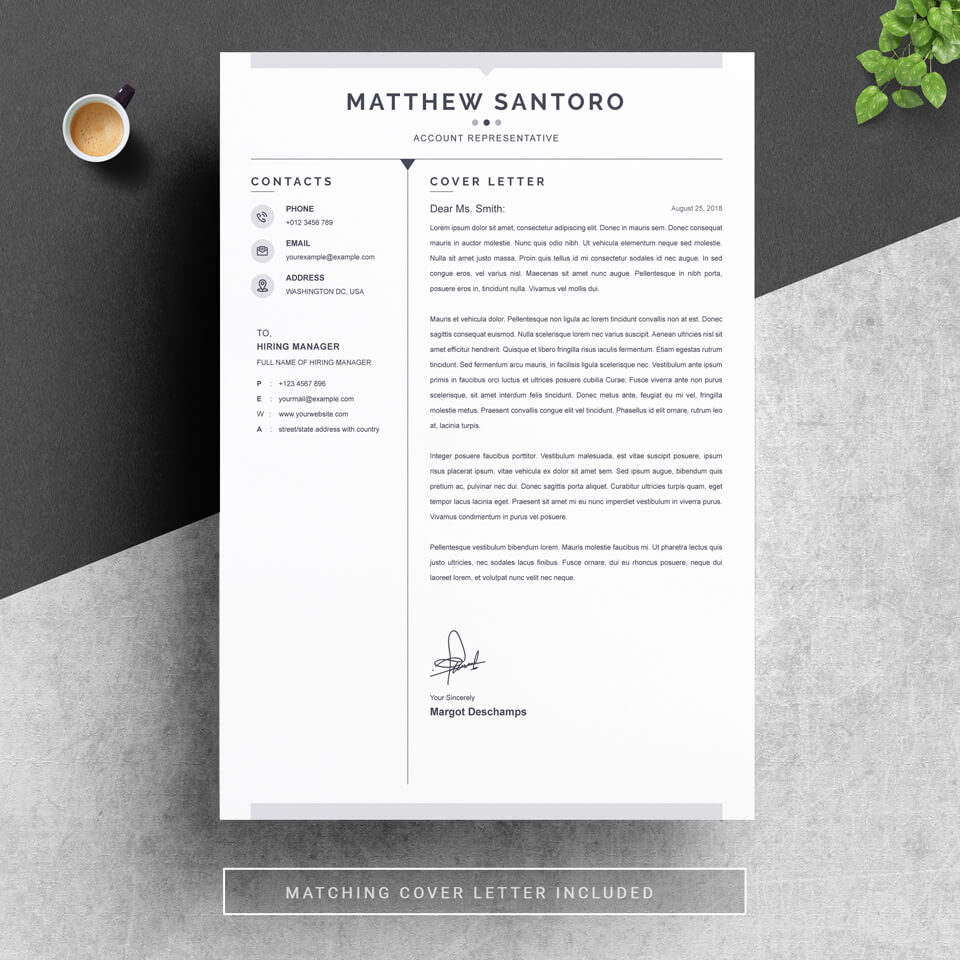 Resume Cover Letter Template