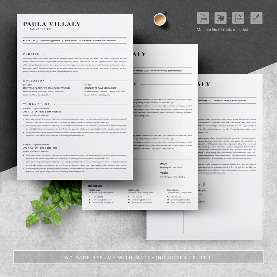 Three pages of resume. High School Student Resume Template.