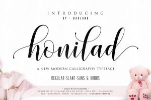 A new modern calligraphy typeface.
