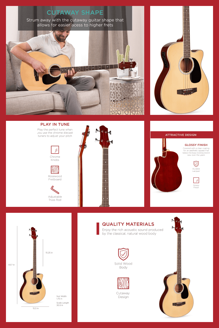 The perfect bass guitar. It is available in three colors and with different functions.