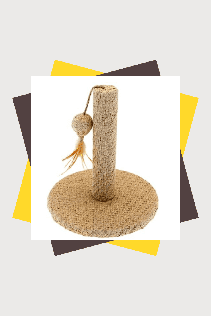 To save the sofa, we recommend purchasing a scratching post for your cat. This scratching post is not only functional, but also stylish, so it will fit into any interior.