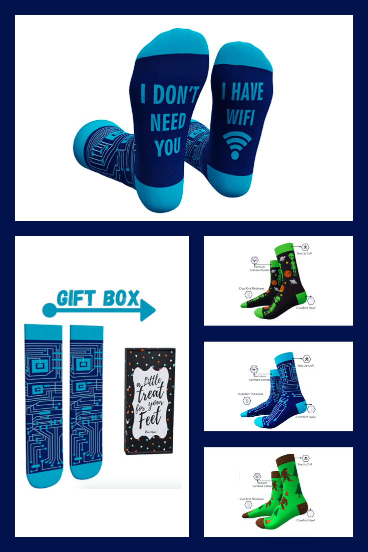 Socks are a classic men's gift. And when they are still with such a bright design, then this gift gets to the top of the best.