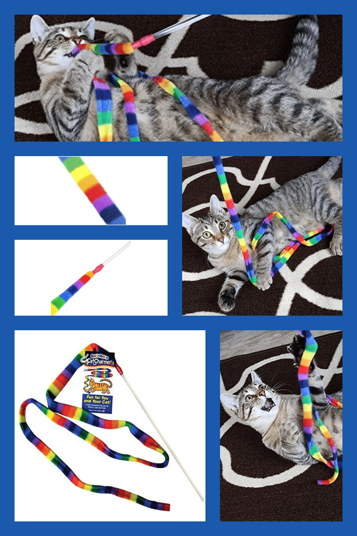 The multi-colored rope for cat games will keep your cat enthralled for a long time.