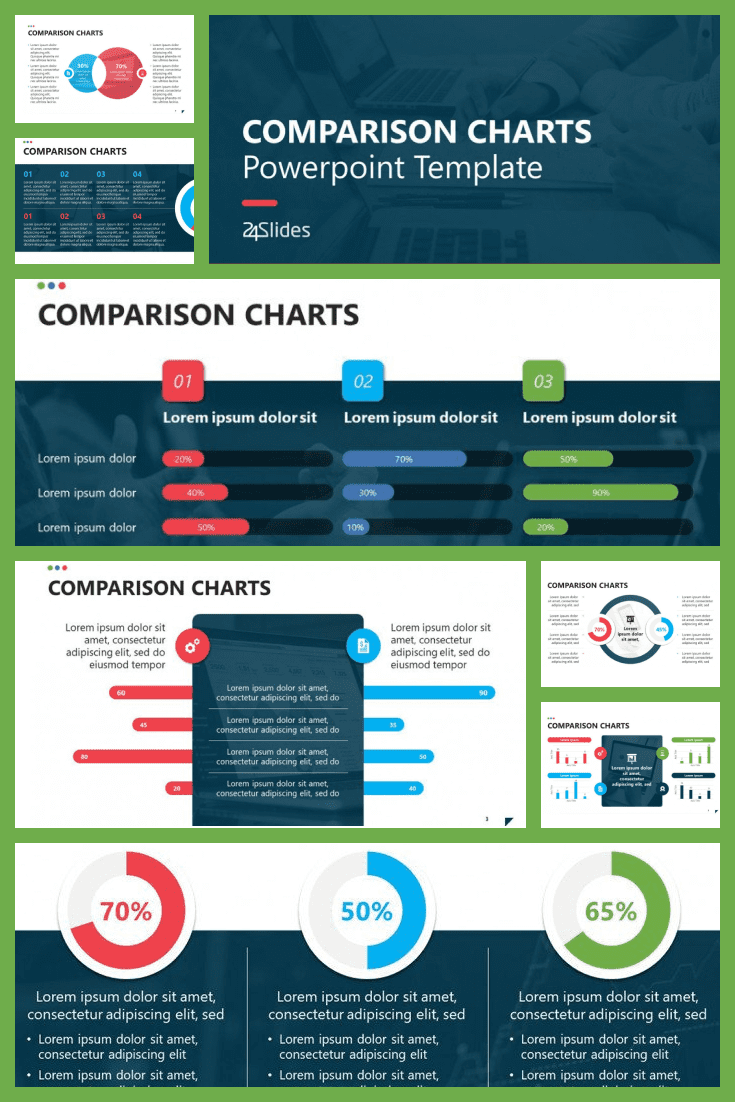 Template with visual infographics. Here any complex text turns into wonderful diagrams and pictures that reflect its essence.