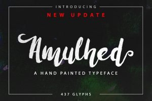 A new handmade brush script.