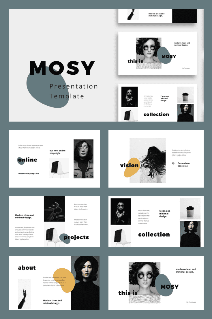 Minimalistic, modern and stylish template. It is last trends of 2021.