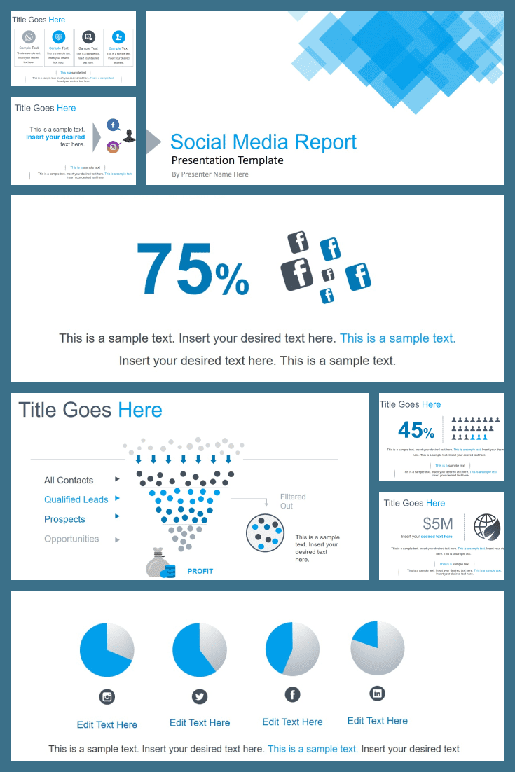 This interactive template will make your presentation modern. Most of the information is presented in the form of infographics, which greatly simplifies its perception by the audience.