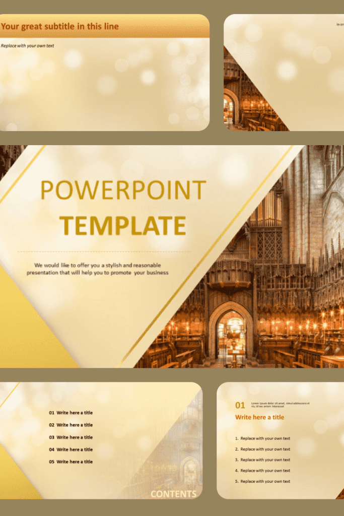 church presentation template ppt