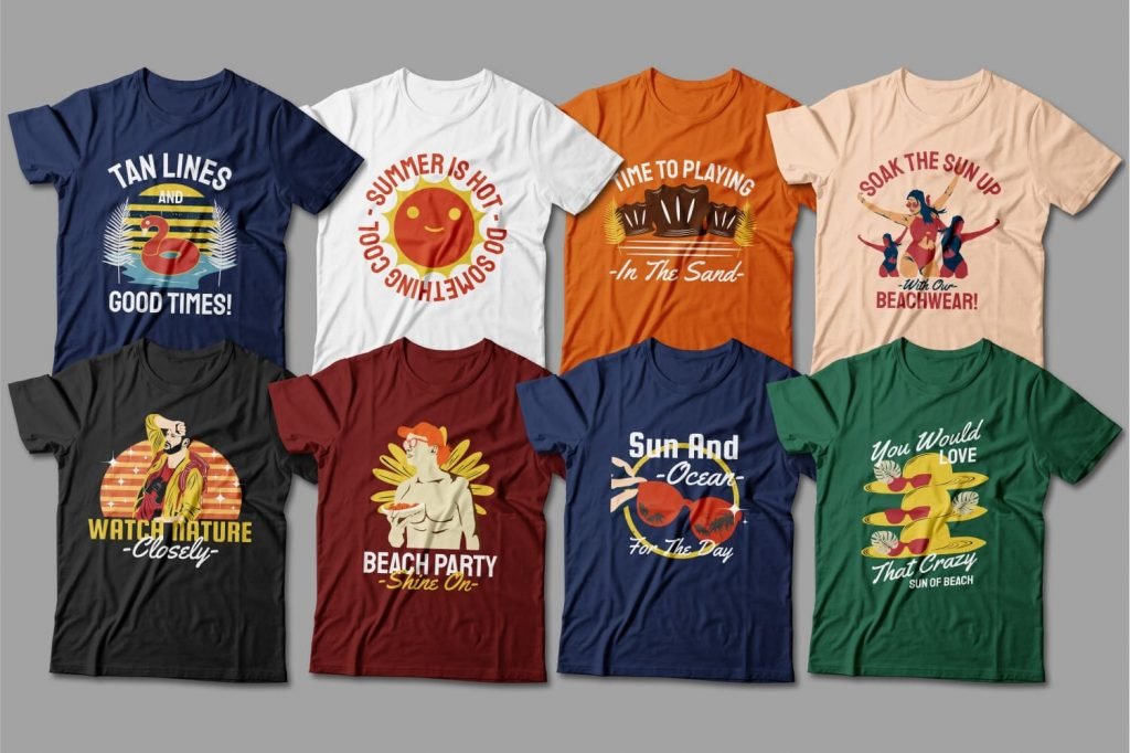 Summer T-Shirts Design Bundle