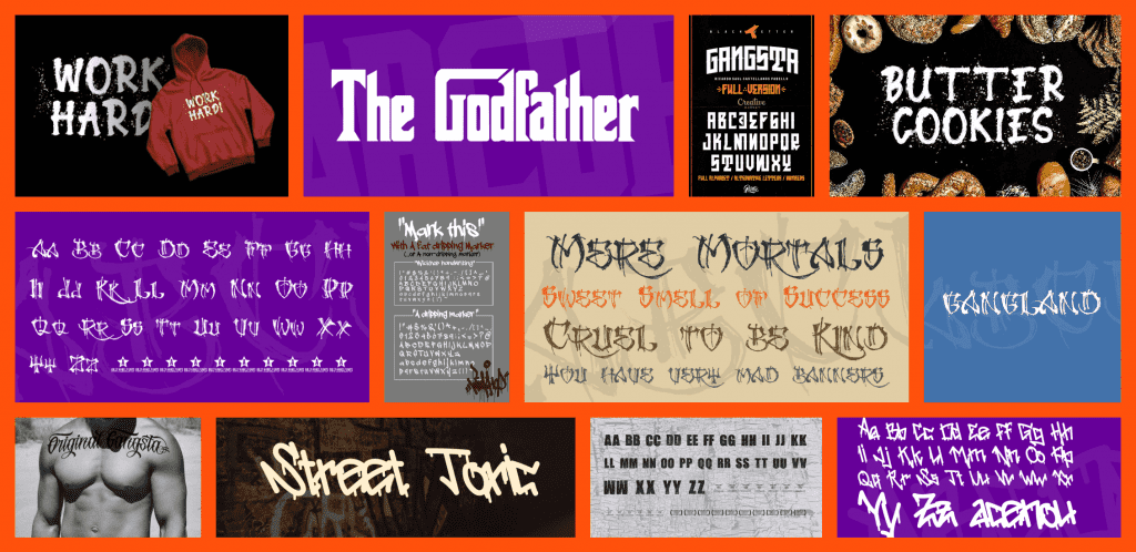 10 Inspiring Free Gangster Fonts Examples.